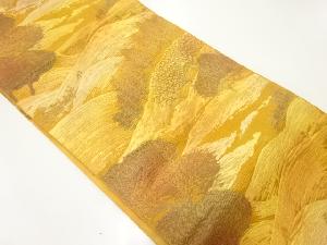 樹木風景模様織出し名古屋帯